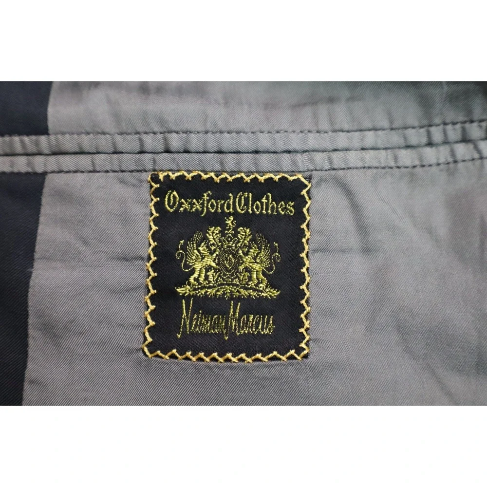 Vintage Oxxford Clothes Double Breasted Blazer Jacket Super 100s Gabardine 42R